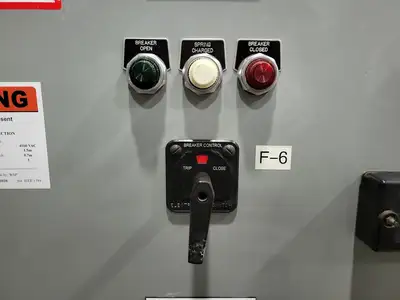 1200A 4160V Switchgear, Main Breaker & Tie Breaker w/ 2 Auxiliary Units
