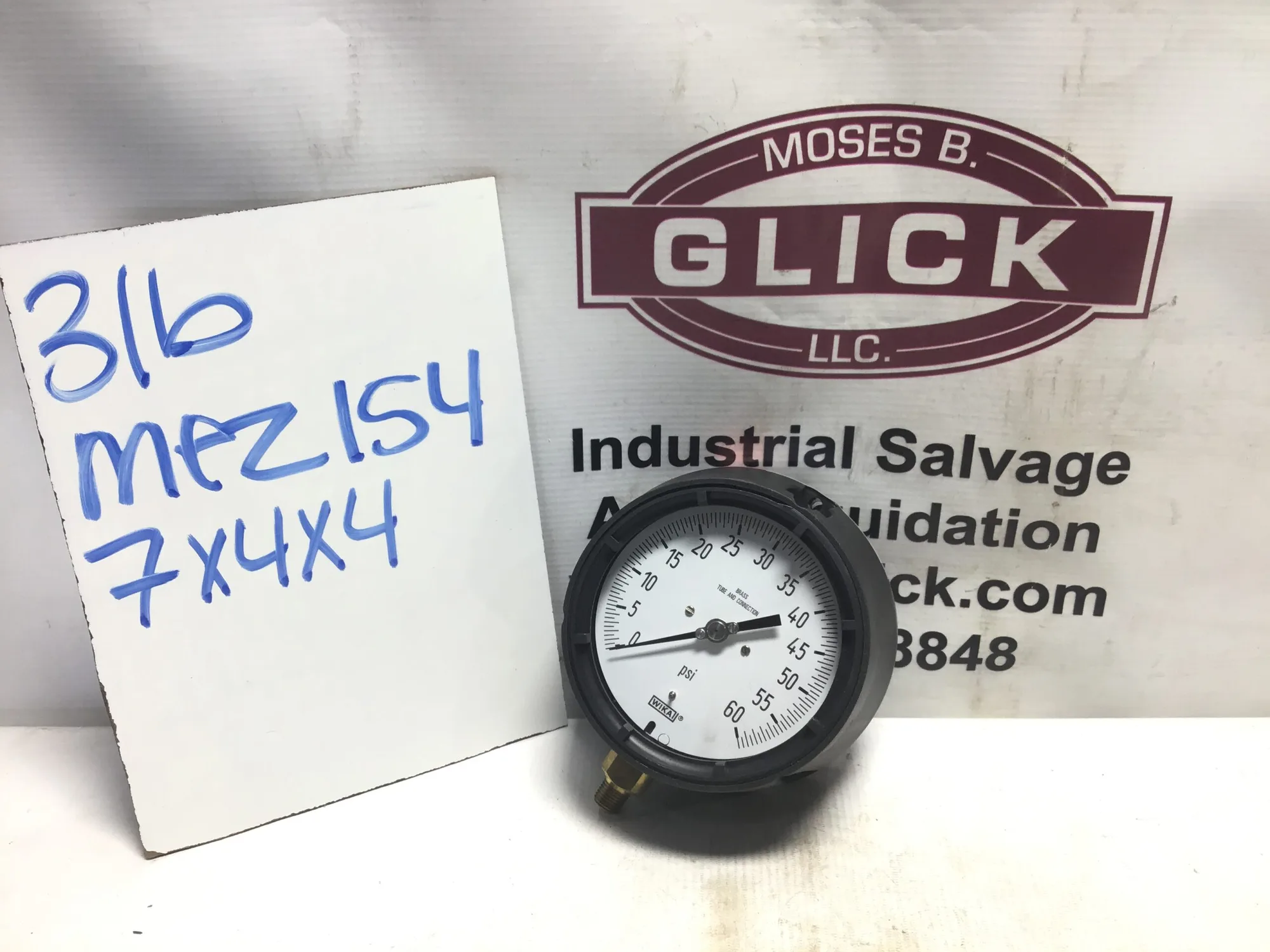 New open-box WIKA Process Gauge 60PSI