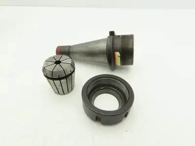 ETM ISO40 ER40 15 Collet Chuck Kit 1/8-1" With 40 ER40X2.165 E Chuck & Wrench