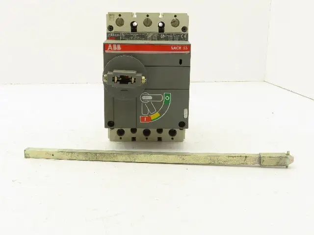ABB S3N SACE S3 Circuit Breaker 400VAC 3A 3 Pole 120"LBS Torque