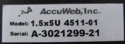 NEW ACCUWEB 1.5x5U 4511-01 EDGE POSITION SENSOR 155U 451101
