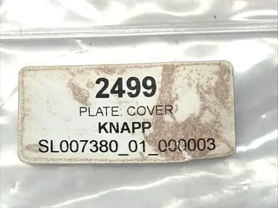 New | in-Stock Knapp Plate Cover Bracket 135mm Long x 25mm Wide LOT OF 10 Parts Michigan US | Maverick Industrial Sales #1395750