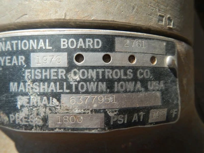 Fisher 3/4" 1500 Rating, 316 Stainless Socket Weld Control Valve