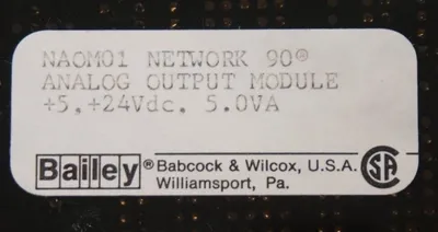 NEW BAILEY CONTROLS NA0M01 ANALOG OUTPUT MODULE