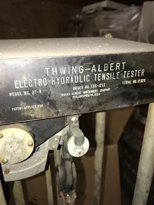 Thwing-albert Electro-Hydraulic Tensile Tester