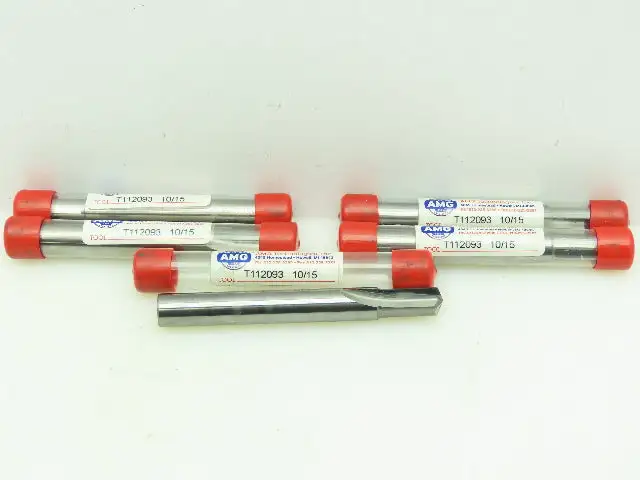 AMG T112093 Carbide 2-Flute Straight Coolant Chamfer Drill 14.5x16mm LOT OF 5
