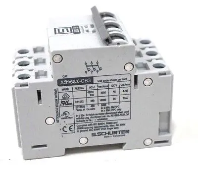 NEW SCHURTER AS168X-CB3 CIRCUIT BREAKER AS168X-CB3G100 AS168XCB3