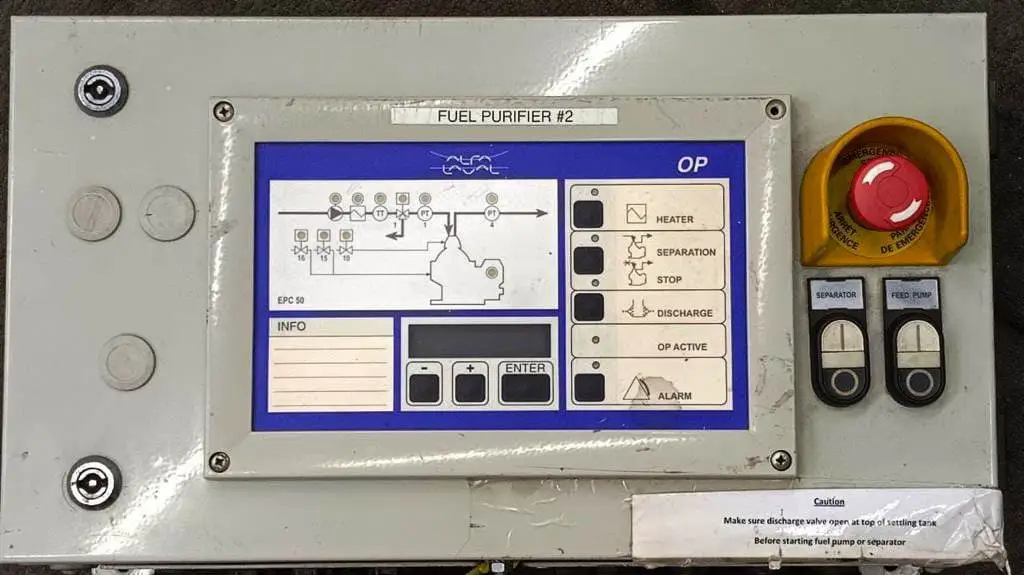 Alfa-Laval EPC-50 control unit.