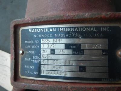 Masoneilan 1 1/2" 600 Rating, Carbon Steel Flanged Control Valve