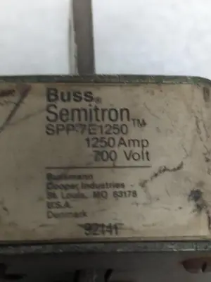USED COOPER BUSSMANN SPP-7E1250