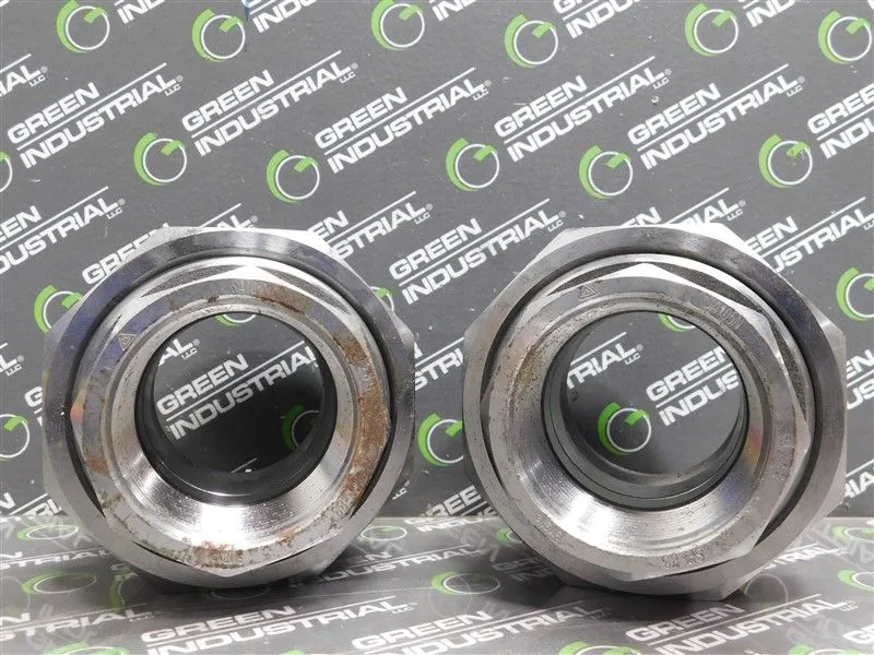 Pair of 2 Unbranded Carbon Steel Union Sockets 3M2 1/2 SP-83 4280 SA105N Used