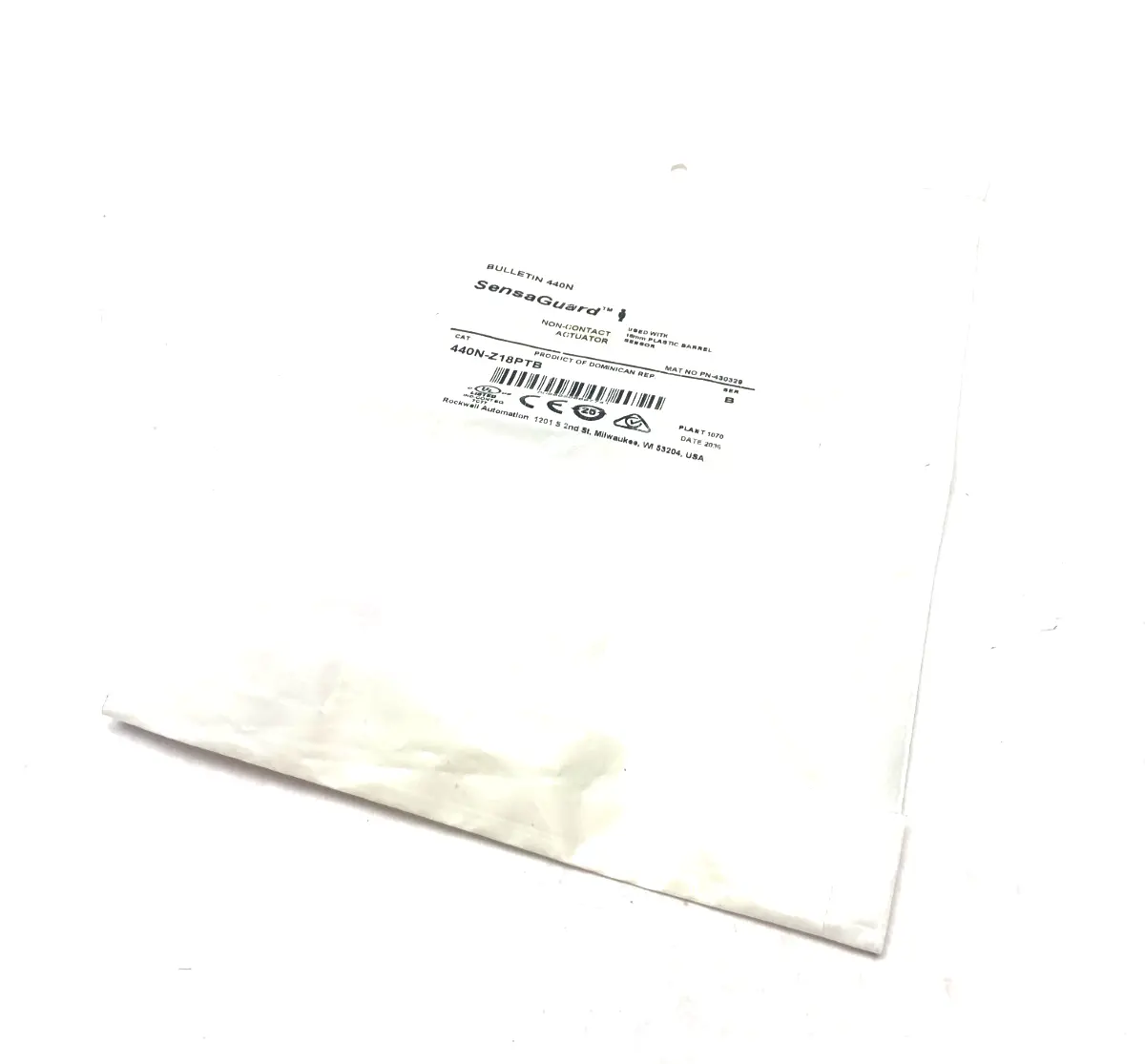NEW ALLEN-BRADLEY SER. B SENSAGUARD NON-CONTACT ACTUATOR 18MM