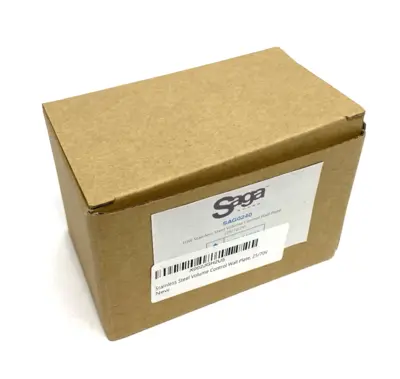 USED SAGA ELITE STAINLESS STEEL VOLUME CONTROL WALL PLATE (10W, 25 & 70V)