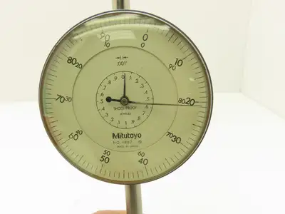 Mitutoyo No 4887 Dial Indicator Caliper Gauge .001"-3.000"   -Needs Repaired-