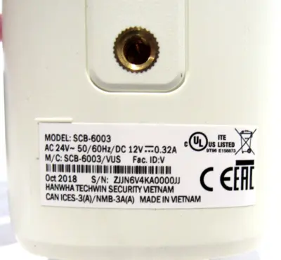 NEW WISENET SCB-6003