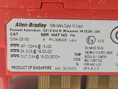 Allen-Bradley 5094-OB16S FLEX 5000 Sourcing Safety Output Module loc3C12