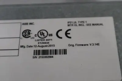 ABB ACH550-UH-125A-4 AC DRIVE 550 SERIES 3 PHASE 380-480 V AC STOCK S685