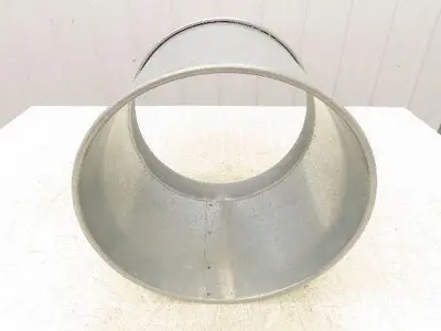 12"x 10"L Galvanized Clamp Together Duct Pipe Dust Collector Ducting