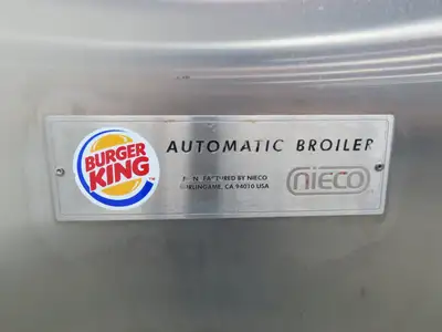 Nieco 922 Burger King Automatic Broiler Gas Kitchen Return Flow Hatco Glo Ray