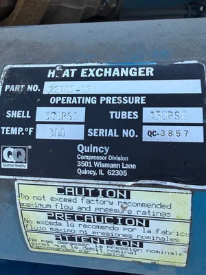 QUINCY OSF100WNW32D Rotary Screw & Sliding Vane Air Compressors | Liberty Machine Works LLC (5)