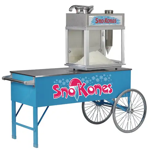 Gold Medal 3150SK Food Cart for Sno Kones w/ Graphics, 60"L x 27"W x 33"H, Blue
