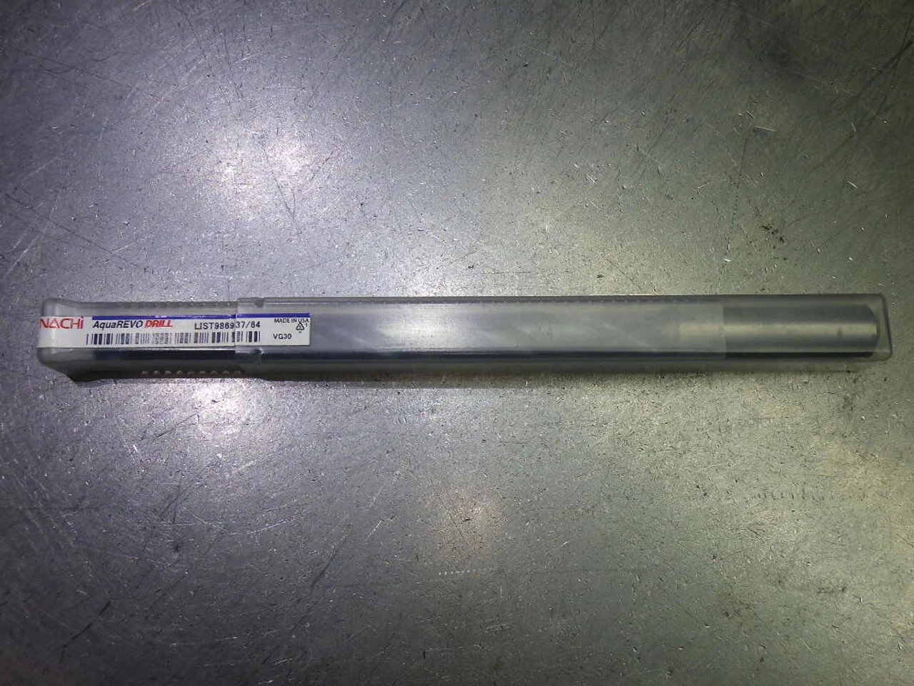 Nachi AquaREVO 37/64" Coolant Thru 8xD Carbide Drill 37/64 L9869 (LOC1972A)