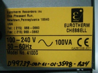 USED EUROTHERM CHESSELL EUROTHERM CHESSELL Model 4100G