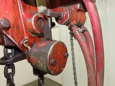 Chicago Pneumatic 1/2 Ton 1000Lb Power Vane Air Chain Hoist 10' 4" Lift Pendant