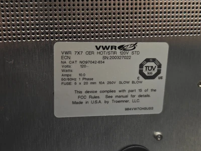 Used VWR 97042-634 Temperature Control and Mixing Instruments Missouri US | BioLabTek #1266719