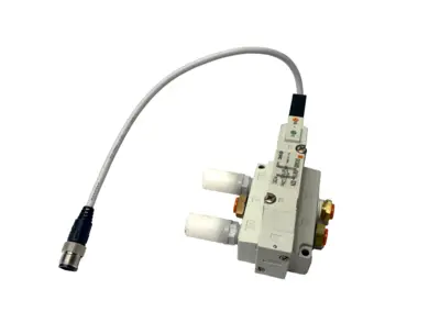 SV3400-5W1U-02N | SMC  Solenoid Valve & Subplate 1/4" NPT - Used