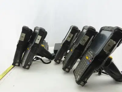 Symbol Motorola MC9090-GJ0HJEFAGWR Barcode Scanner Batteries & Charger Lot of 5