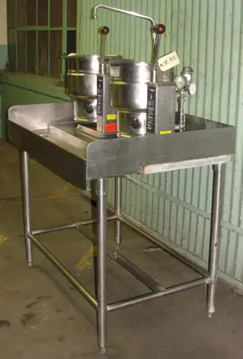 SPC4012  Kettle 2.5 gallon Groen hemispherical bottom kettle, 50 psi @ 300° F psi jacket rating, 316 SS