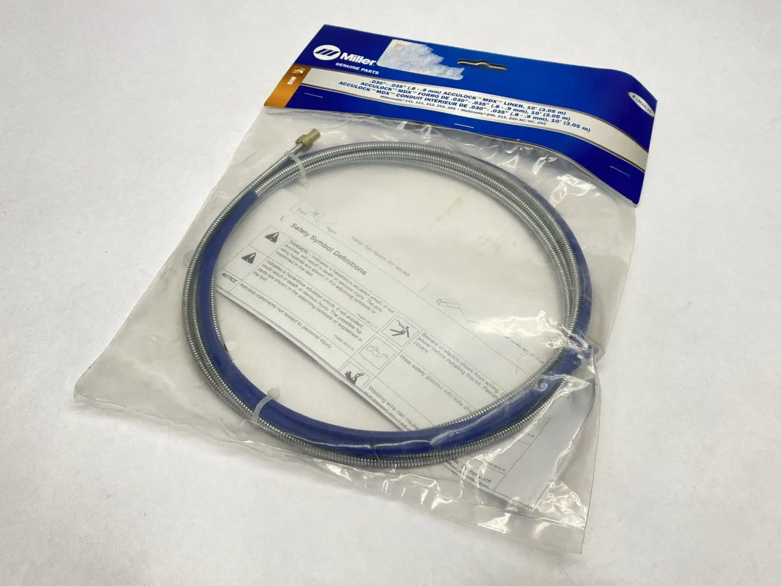 LM2A-10 | Miller  Acculock MDX Liner 0.030"-0.035" 10' Length - New