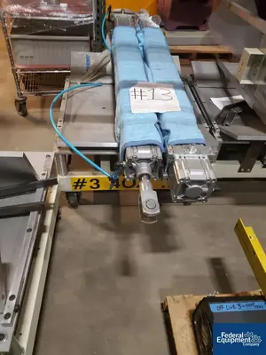USED Illig Illig Spool Setup Cart, (2) Festo Pneumatic Alignment Pistons