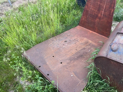 Gradall Attachment used for clearing under guard rails