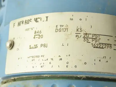 Fisher Rosemount 846 DS1J1 K5 Current to Pressure Transducer 3-15PSI W/Regulator