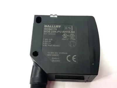 USED BALLUFF CUBIC DIFFUSE SENSOR, DIFF. TYPES OF LIGHT FOR WASHDOWN