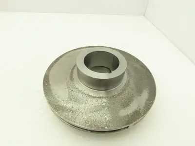 Centrifugal Pump Impeller 60mm Keyed Bore 203mm OD Steel