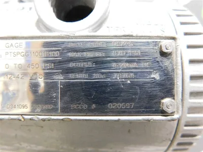 Bailey PTSPGG11001B100 Pressure Switch 0-450 PSI  Max. 870 PSI Used