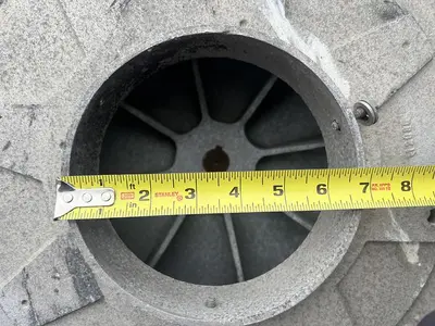 Blower, 3 HP, Centrifugal, Siemens, S/st #C742099