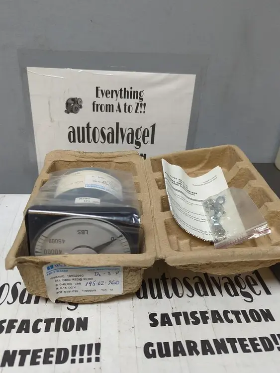 New | in-Stock WESCHLER 19502960 Meters - Misc Ohio US | Surplus Asset Holdings #1236054