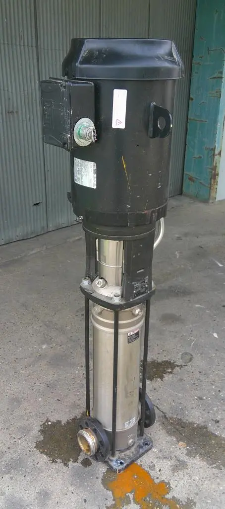 SPC9349  Pump Grundfos vertical centrifugal pump model CRI10-14 FK-FGJ-A-F-HQQE-NX2, 15 hp