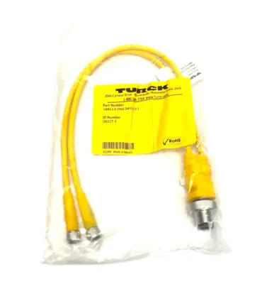 New | in-Stock Turck Molded Twin Junction Cable Bus Bars & Plugs Michigan US | Maverick Industrial Sales #1460992