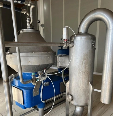 Flottweg AC 2000-410 juice clarifier centrifuge, 316SS.