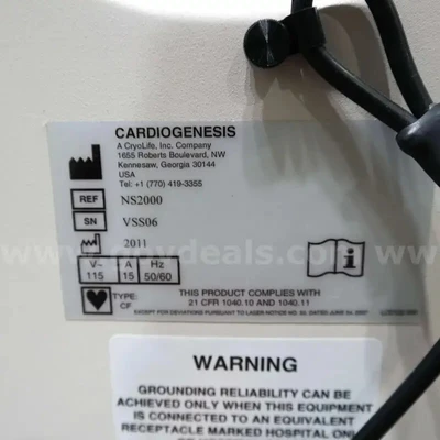 Used CardioGenesis Corporation NS2000 Lasers / Laser Systems Delaware US | United Machine Co. #1565394