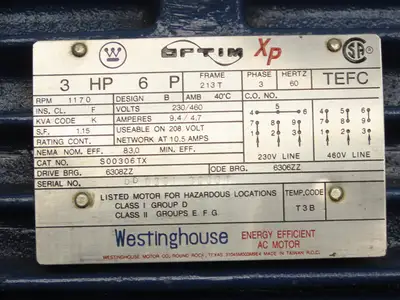 Jabsco 15050-0665 Pureflo Sanitary Flexible Impeller Centrifugal Pump 2"ACME 3Hp