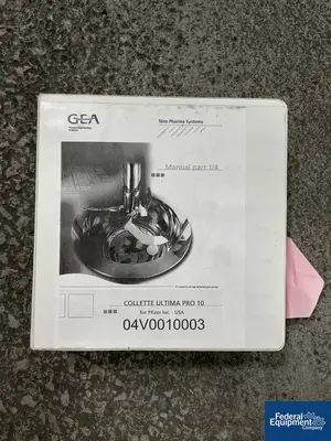 USED GEA Collette 10 Liter GEA Collette High Shear Mixer, Model ULTIMA PRO 10