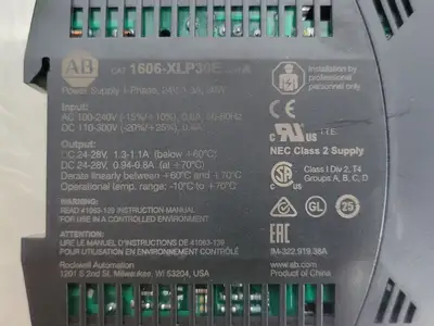 Used ALLEN-BRADLEY 1606-XLP30E Misc Electrical & Power Parts British Columbia CA | Lenmark #246625
