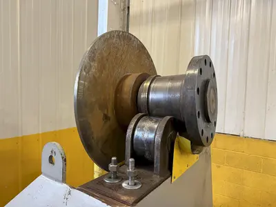 120" SWING X 208" LONG WELDING SYSTEMS HEADSTOCK & TAILSTOCK POWERED WELDING POSITIONER / PIPE ROLLER: YOBRO #23957