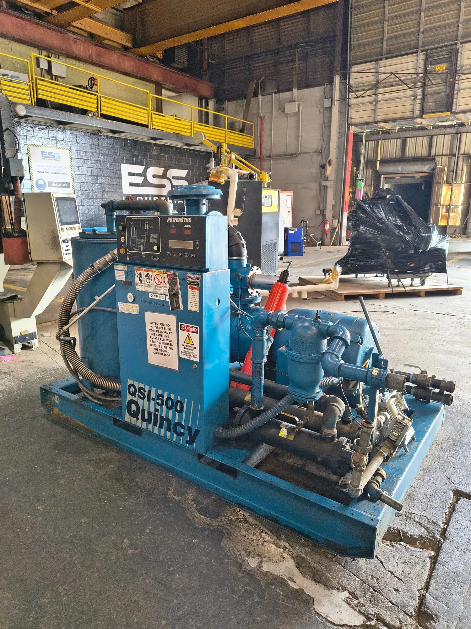 Used QUINCY QSI-500 Rotary Screw & Sliding Vane Air Compressors South Carolina US | ESS Industrial Equipment Sales #1398542